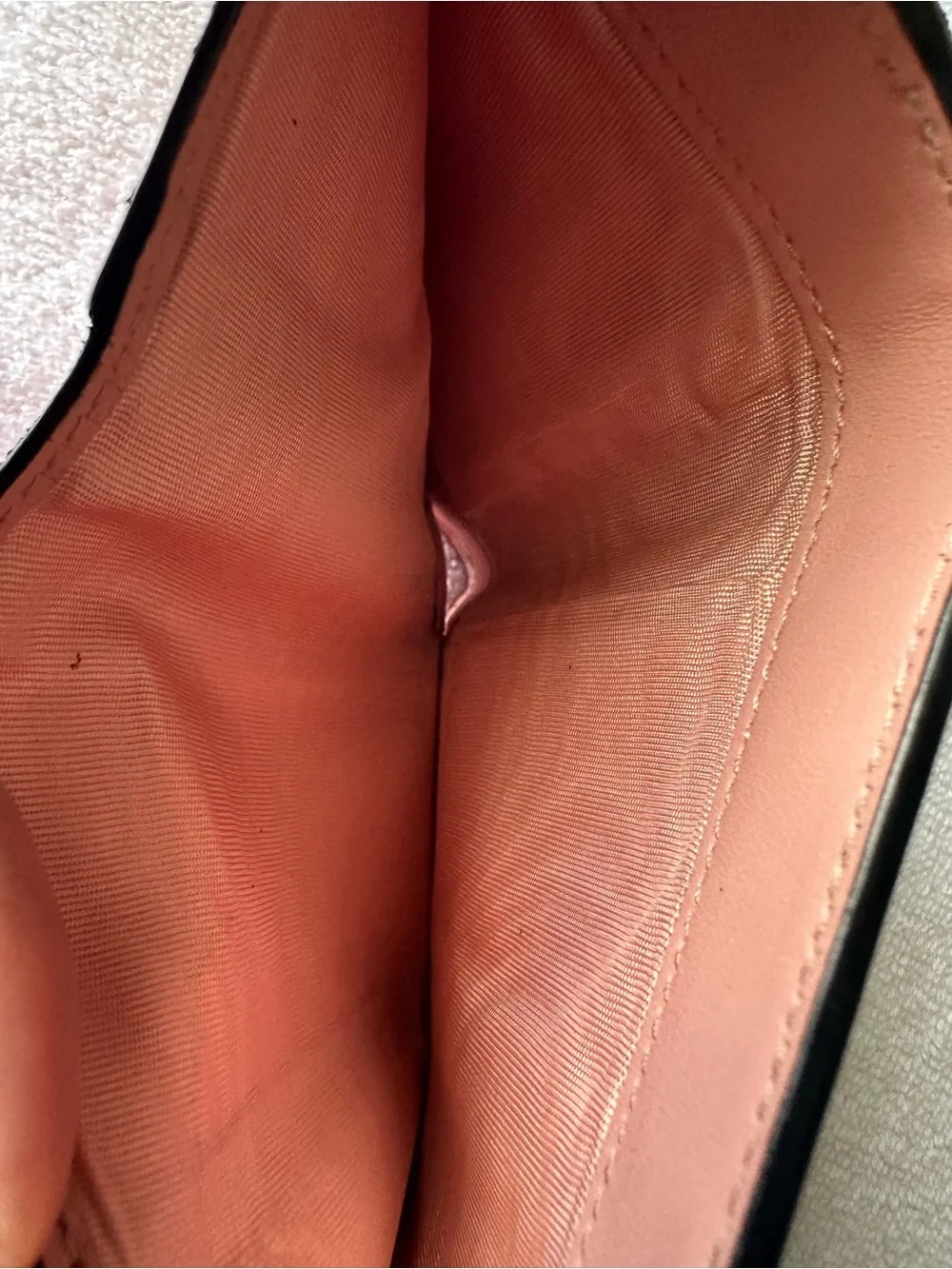 Christian Dior Saddle Compact Wallet Pink Leather